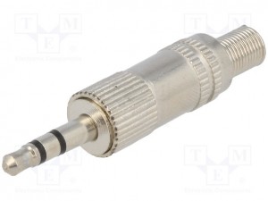 3,5mm stereo jack konektor v kovinskem ohišju