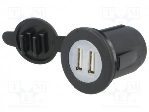 Vgradna dvojna USB vtičnica za polnjenje