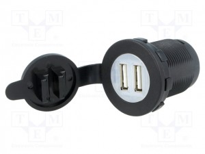Vgradna dvojna USB vtičnica za polnjenje