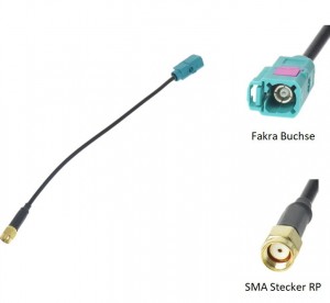 Adapter SMA-ž - Fakra-ž konektor
