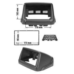 Maska FIAT Doblo 02-10 2-din
