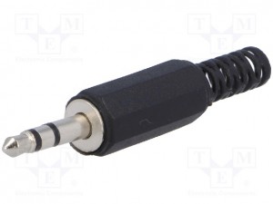 3,5mm stereo jack konektor v plastičnem ohišju
