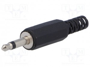 3,5mm mono jack konektor v plastičnem ohišju