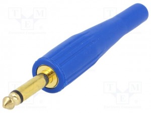 6,3mm mono jack konektor v plastičnem ohišju