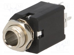 6,3mm mono jack vgradna vtičnica