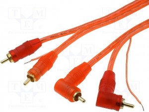 RCA kabel - 5m - Basic serija - kotni
