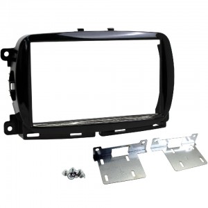 Maska FIAT 500 15- 2-din