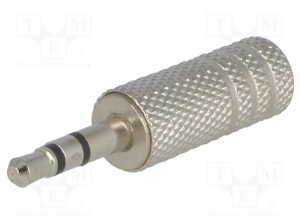 3,5mm stereo jack konektor v kovinskem ohišju